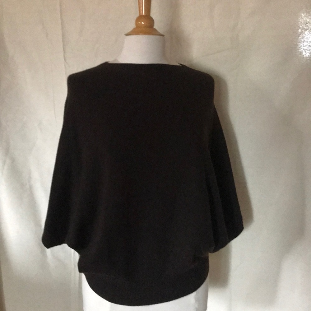 Lanvin wool/cashmere bat sleeve top